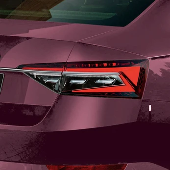 LED Tail Lights with Crystalline Elements