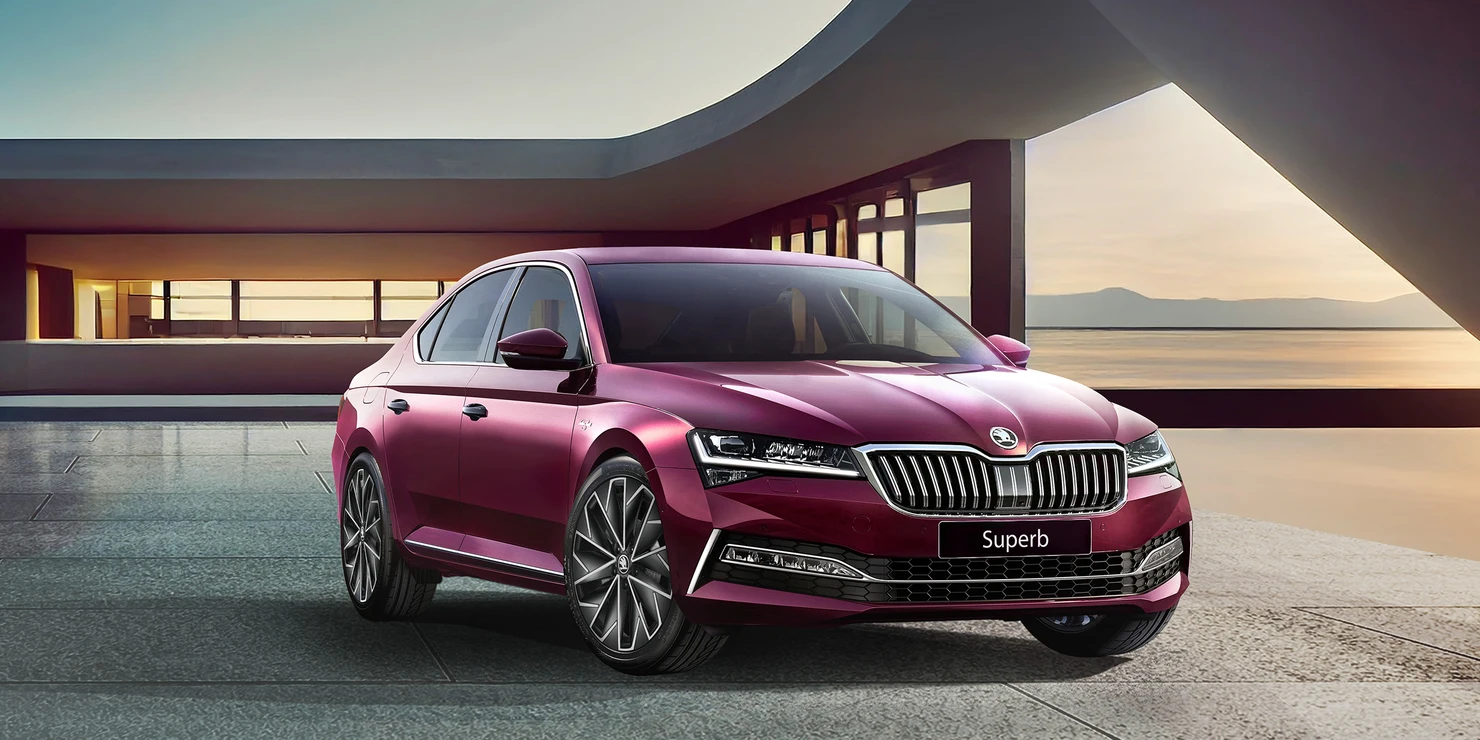 Skoda's Stunning Rarity. The New Superb in exclusive Rosso Brunello color