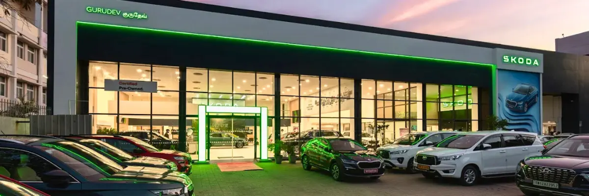 Gurudev Škoda authorised showroom and service centre at Ambattur Industrial Estate, Chennai