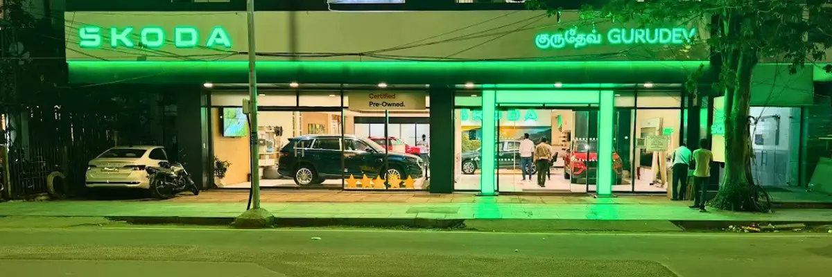 Gurudev Škoda authorised showroom at Anna Salai, Teynampet, Chennai