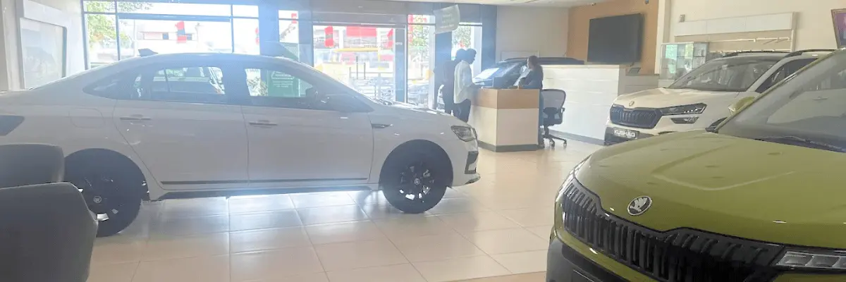 Gurudev Škoda authorised showroom and service centre at Pirattiyur, Tiruchirappalli