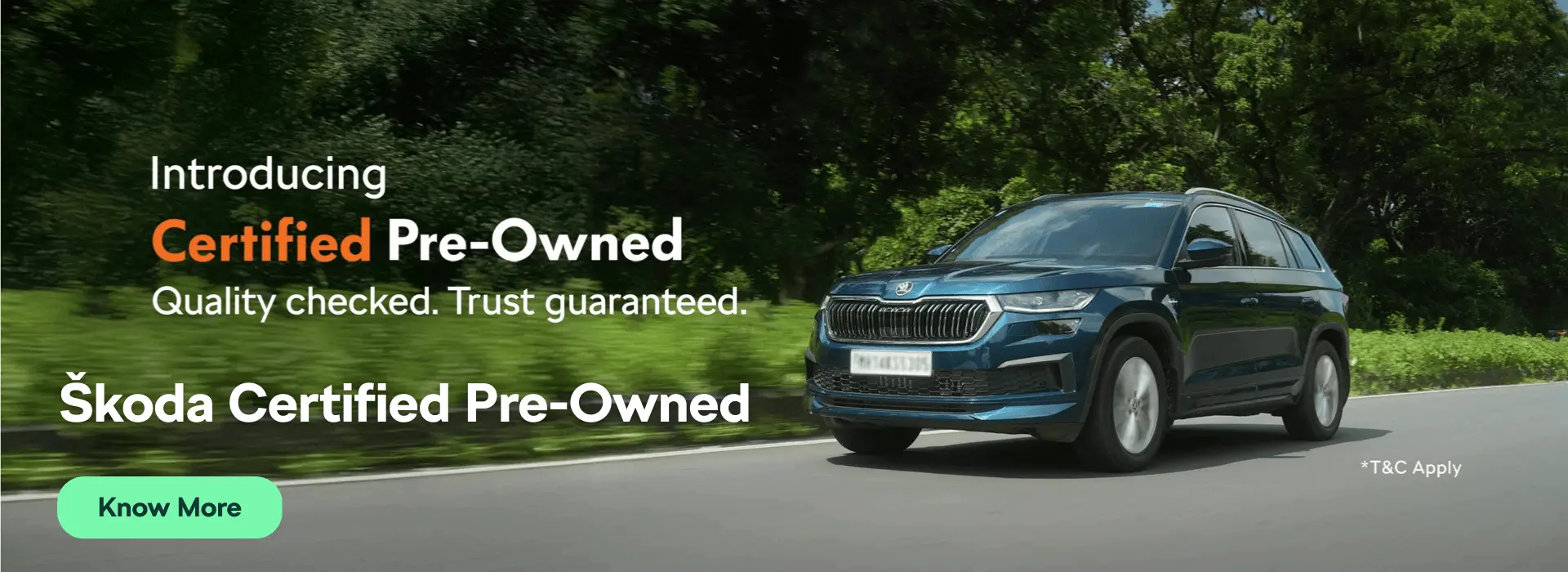 Škoda Certified Pre-Owned Cars at Gurudev Škoda Chennai