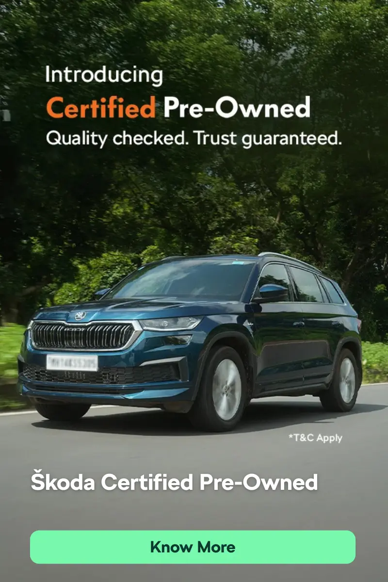 Škoda Certified Pre-Owned Cars at Gurudev Škoda Chennai