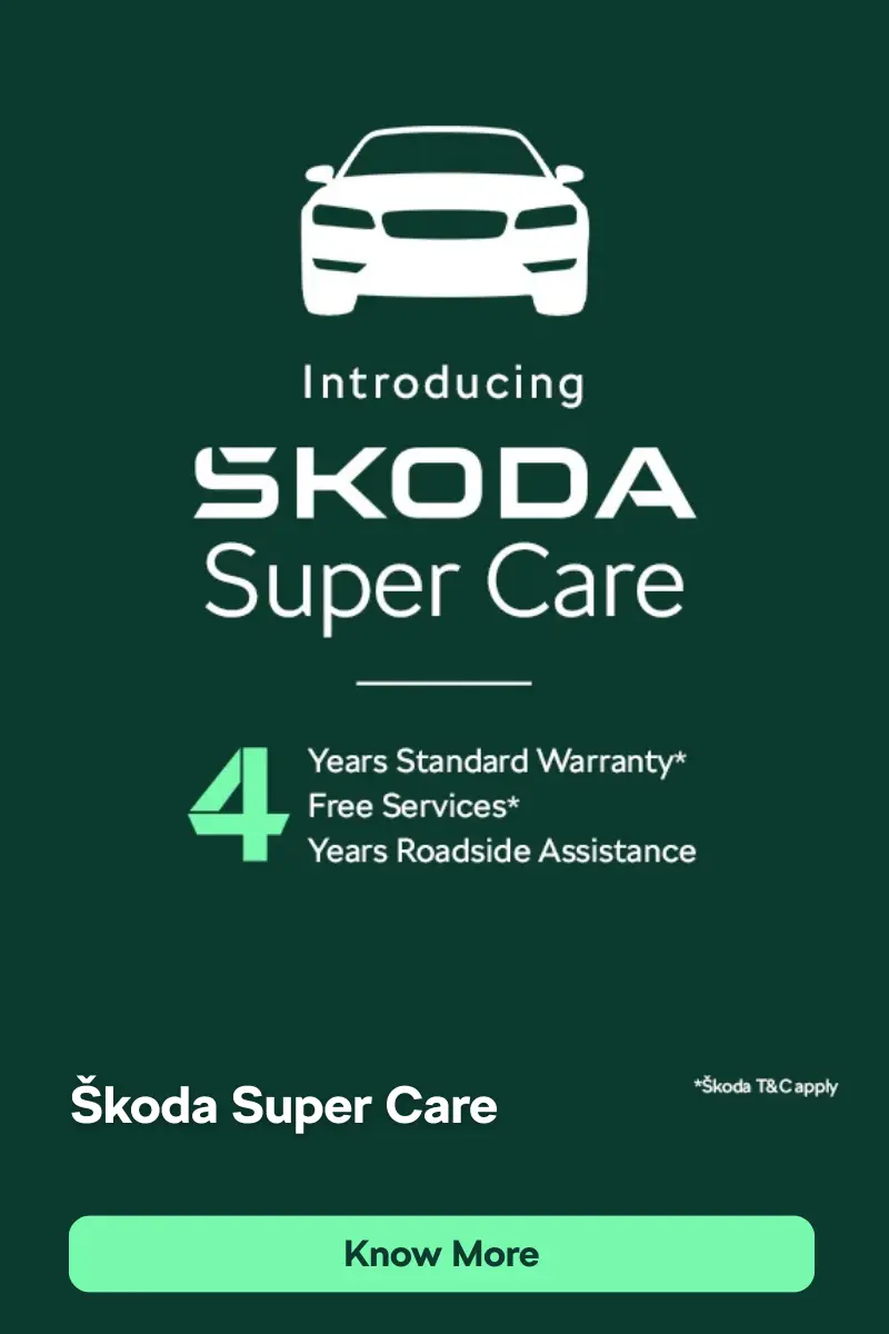 Škoda Super Care - 4 Years Warranty Free Services and Roadside Assistance