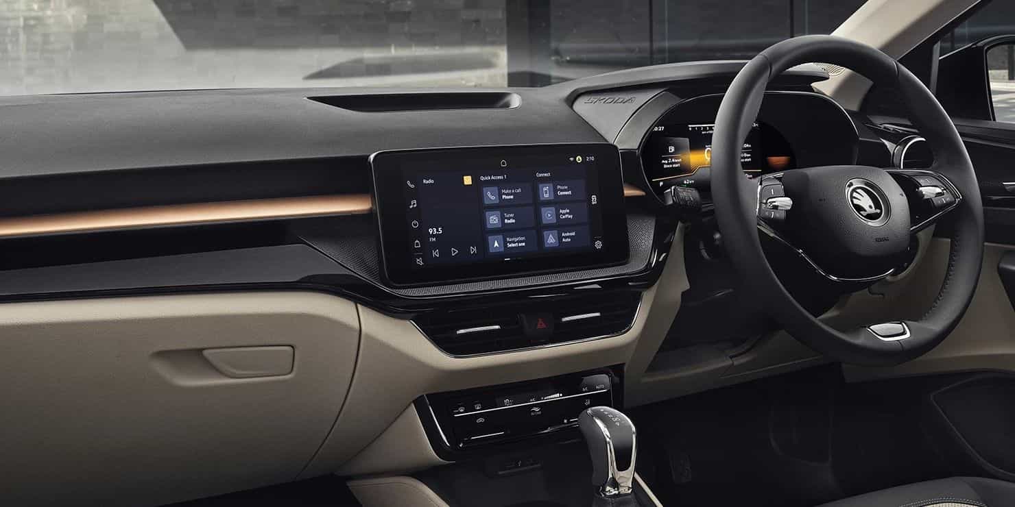 Škoda Slavia Intuitive Interior Design