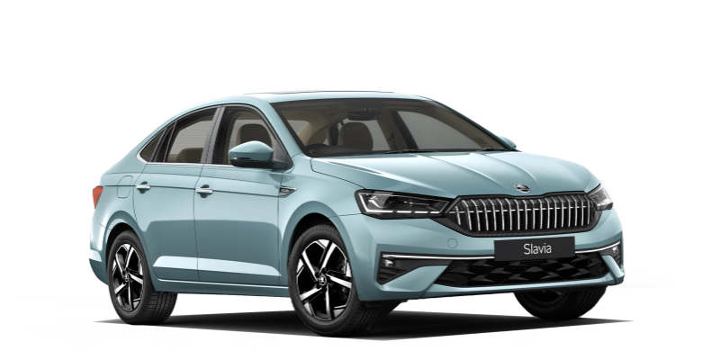 Škoda Slavia sedan at Gurudev Trichy showroom